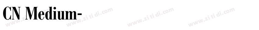 CN Medium字体转换